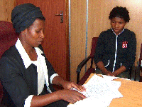 Patricia Maphanga and client